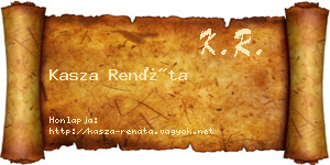 Kasza Renáta névjegykártya