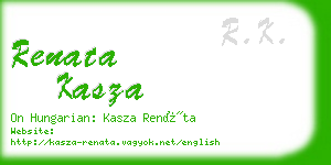 renata kasza business card